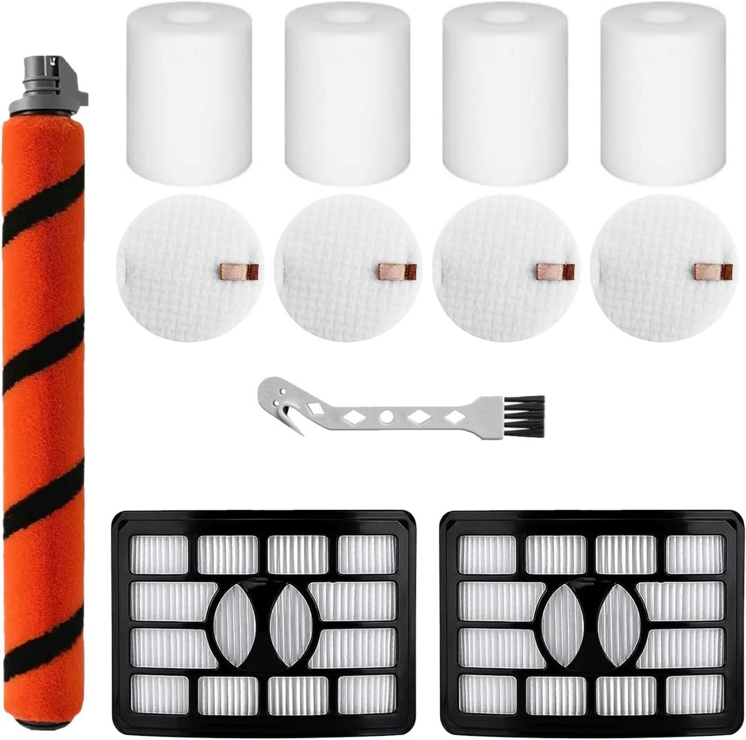 HEPA Filter Brushroll Accessories Compatible with Shark Rotator Pro DuoClean Lift-Away ZU780 ZU782 ZU785 ZU782NP Upright Vacuum Cleaner Replacement Parts 1395FC831 XFF500 XHF500
