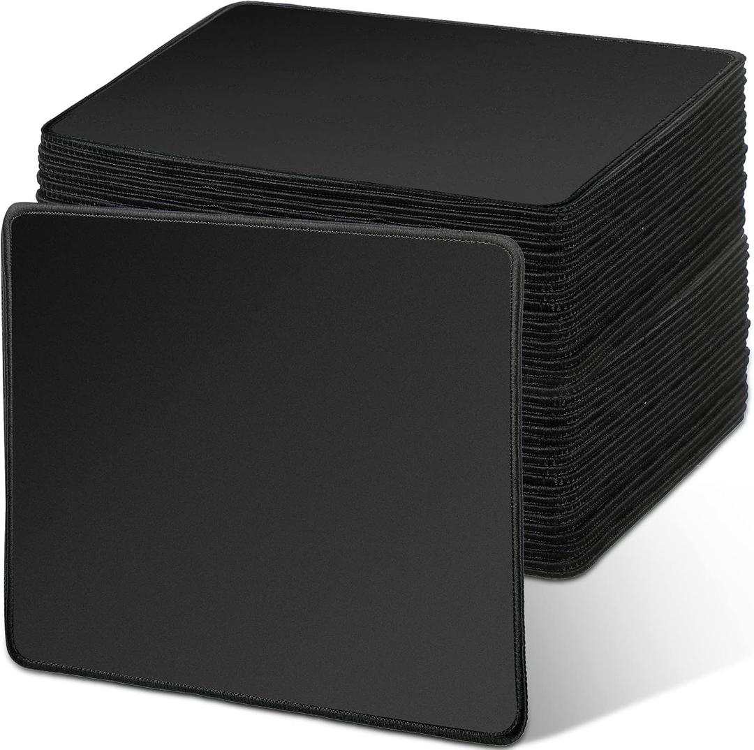 Yexiya 40 Pieces Mouse Pad with Stitched Edged Mouse Pad with Non Slip Rubber Base Washable Mousepads for Employee Office 10.23 x 8.26 Inch Yexiya 40 Pieces Mouse Pad with Stitched Edged Mouse Pad with Non Slip Rubber Base Washable Mousepads for Employee Office 10.23 x 8.26 Inch