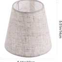 CALLARON Linen Lampshade Bottom Mount for Table Lamp Fabric Barrel Lampshade Velvet