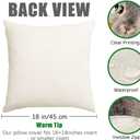 RABUSOFA Easter Pillow Covers 18x18 Inch Set of 4,Easter Decorations for Home Outdoor Decor Waterproof Buffalo Plaid Rabbit Gray Peeps Eggs Bunny Truck Spring Cushion Case for Sofa Couch