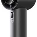 JISULIFE Portable Fan Pro1S 2025, 40Hrs Max Cooling Personal Handheld Fan with LED Display,Metal Shell,9700RPM Powerful,5000mAh battery,Travel Essentials Gifts for Women, Men-Dark Gray