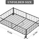Hleelomi Under Bed Storage with Wheels, 360 Rotating, No-Assembly Underbed Storage Containers, 2PACK