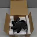 HIDALIFE Wood Stove Fan for Heater, Heat Powered Fireplace 6 Blades Fan with Bracket Compatible for Heater,Thermal Tent Heater Fan for Camping Propane Heater with Magnetic Thermometer