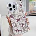 HYUEKOKO for iPhone 14 Pro Max Case, Vintage Camo Pattern Design for Men Boys Teens, Cool Camouflage Shockproof Protective Cover for Girls Women - White
