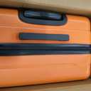 Amazon Basics 30" Hardside Large Checked Luggage, Expandable For Up to 15% More Space, Hardshell Suitcase With Wheels, Scratch-Resistant Surface, Four Multi-directional Wheels, Orange
