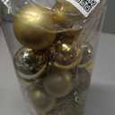 Christmas Ornaments 24PCS 2.36IN Golden Shatterproof Halloween Tree Decorations Xmas Hanging Baubles Festival Party Home Office Outdoor Ornaments Christmas Balls Set