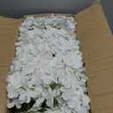 Flowers in Mason Jars for Table, 10 Set Artificial Hydrangea Table Centerpieces Glass Flowers Vases Decor for Home Party Wedding Farmhouse Bridal Shower Graduation Boho Decorative(White)