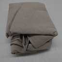 NICETOWN 100% Blackout Outdoor Curtains for Patio Waterproof 2 Panels, Linen Textured Thermal Insulated Indoor/Outdoor Drapes for Gazebo, Privacy Sun Shades for Porch, Garden, W52 x L108 Inch, Natural