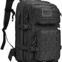 REEBOW GEAR Military Tactical Backpack Large Army 3 Day Assault Pack Molle Bag Backpacks (Black)