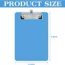 Qilery 12 Pcs Small Clipboards 6x9 with Pen Holder A5 Memo Clip Boards Plastic Colorful Mini Clipboard Bulk for Office Restaurant Cafe Hotel Shopping List, Pen Not Included