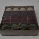 3.15" Velvet Christmas Ball Ornaments Set, 16 pcs Flocked Xmas Tree Decoration, Large Shatterproof Decorative Hanging Balls for Party Holiday Wreath Garland Home Dcor (Red Brown Green White)