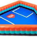 Inflatable Pool  Home Plate-Shaped Blow-Up Backyard Baseball and Swimming Games  Durable Plastic Pool for Kids and Adults  Includes Electric Air Pump