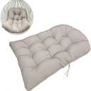 Chair Cushions, Indoor/Outdoor Swing Chair Cushion, Waterproof Soft Comfy Hammock Chair Seat Pads Back Cushion, Basket Chair Cushion for Patio Garden,Light Gray