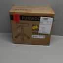 FURWOO Adjustable Salon Chair Small Rolling Stool with Wheels for Spa Salon Massage Home Office Black