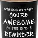 BFJLIFE Candles Gifts for Men Unique Valentines Fathers Day Christmas Anniversary Birthday Gifts for Him Brother Boyfriend Husband Stocking Stuffers for Men Novelty Sandalwood Scented Soy Candle (Men-You are Awesome)