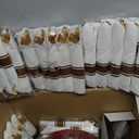 Liacere 350PCS Red Plastic Plates-Disposable Burgundy Red and Gold Plates 50guest Baroque Plastic Dinnerware include 100Plates, 50Pack Pre Rolled Napkins with Silverware 50Cups for Christmas