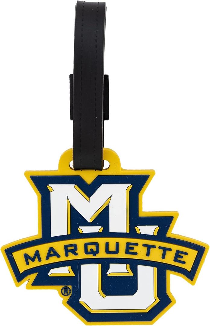Desert Cactus Marquette University Luggage Tag  Official MU Golden Eagles Travel ID Tag for Suitcases, Bags, and Carry-Ons (PVC - Design A)