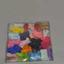 Mini Fully Lined Grosgrain Ribbon Hair Bows Clips for Baby Girls with Fine Hair - 40PCS (20 Color Pairs)