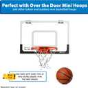 Botabee 5" Rubber Mini Basketballs (2-Pack) - Realistic Bounce and Grip for Indoor and Outdoor Play - Small Basketball for Kids - Durable and Fun, Perfect for Mini Hoops