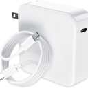 118W USB C Laptop Charger Compatible with MacBook Pro/MacBook Air 2022|2021|2020|2019|2018,Type-C PD Power Adapter Compatible with iPhone 16 Pro Max iPad Pro Air with 6.6ft C-C Fast Charge Cable