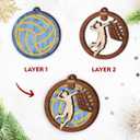 4 x Volleyball Christmas Ornament 2025 - Volleyball Gifts for Teen Girls, Players, Team, Fans, Lovers, Coach - Sports Gifts for Her, Sisters, Friends - Wooden Sports Tree Decorations