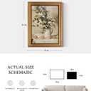 ARPEOTCY Gold Framed Canvas Art Prints,12x16inch, Vintage Lemons and Floral Art Painting, Rustic Farmhouse Decor for Kitchen Dining Room Bedroom Bathroom Shelf, Country Still Life Pictures