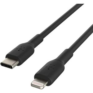Belkin BoostCharge Fast Charging USB C to Lightning Cable 3.3ft/1M - MFi Certified 18W Power Delivery iPhone Charger Cord - Apple Charger USB C Cable - Fast Charging for iPhone 14, iPhone 13 - Black