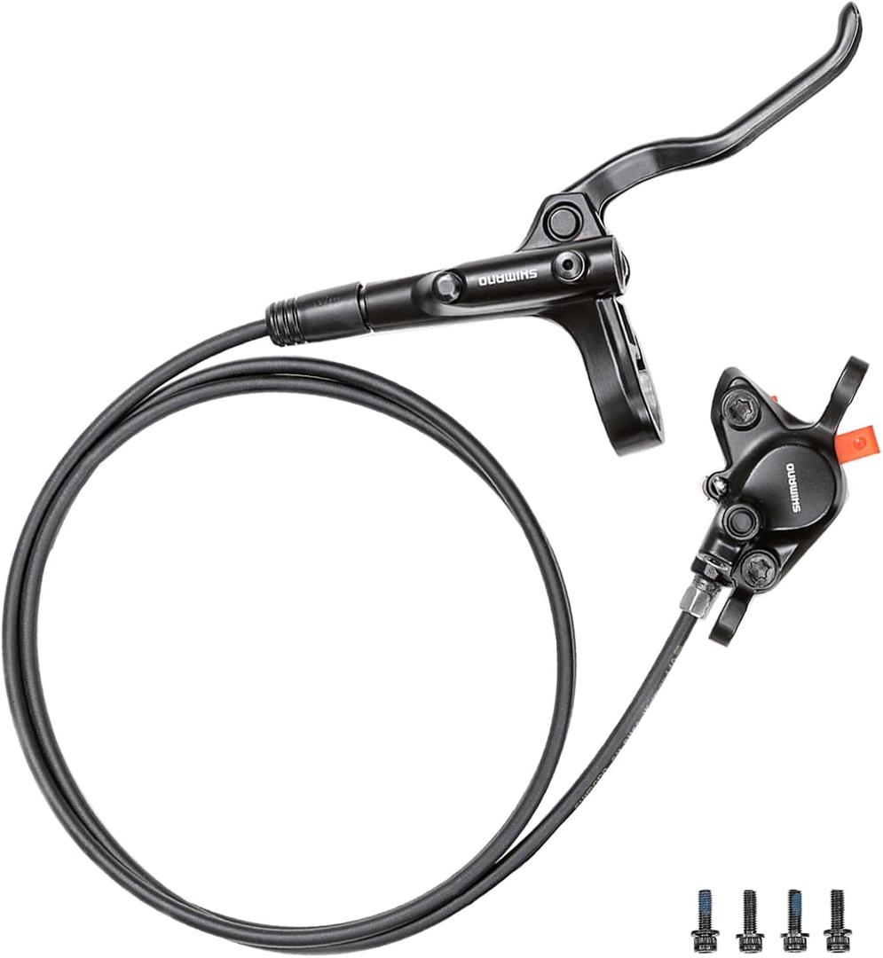 ShimanoOEM MT200 Hydraulic Brakes, 2 Piston Left Front 800mm Right Rear 1500mm MTB Hydraulic Brakes, Dual Disc Brakes Fit 160mm / 180mm Rotors Hydraulic Disc Brakes
