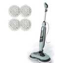 Shark Steam & Scrub Steam Mop, All-in-One Scrubbing and Sanitizing Hard Floor Cleaner, LED Headlights, 4 Dirt Grip Soft Scrub Pads Included, XL Water Tank, Swivel Steering, Hawaiian Grey, S8001