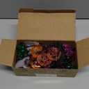 [Timer & 2 Pack] Halloween Lights Decorations Total 20 Ft 60 LED 4 in 1 3D Pumpkins Bats Ghosts Spiders Halloween String Lights Battery Operated Halloweens Decorations for Home Party Indoor Outdoor