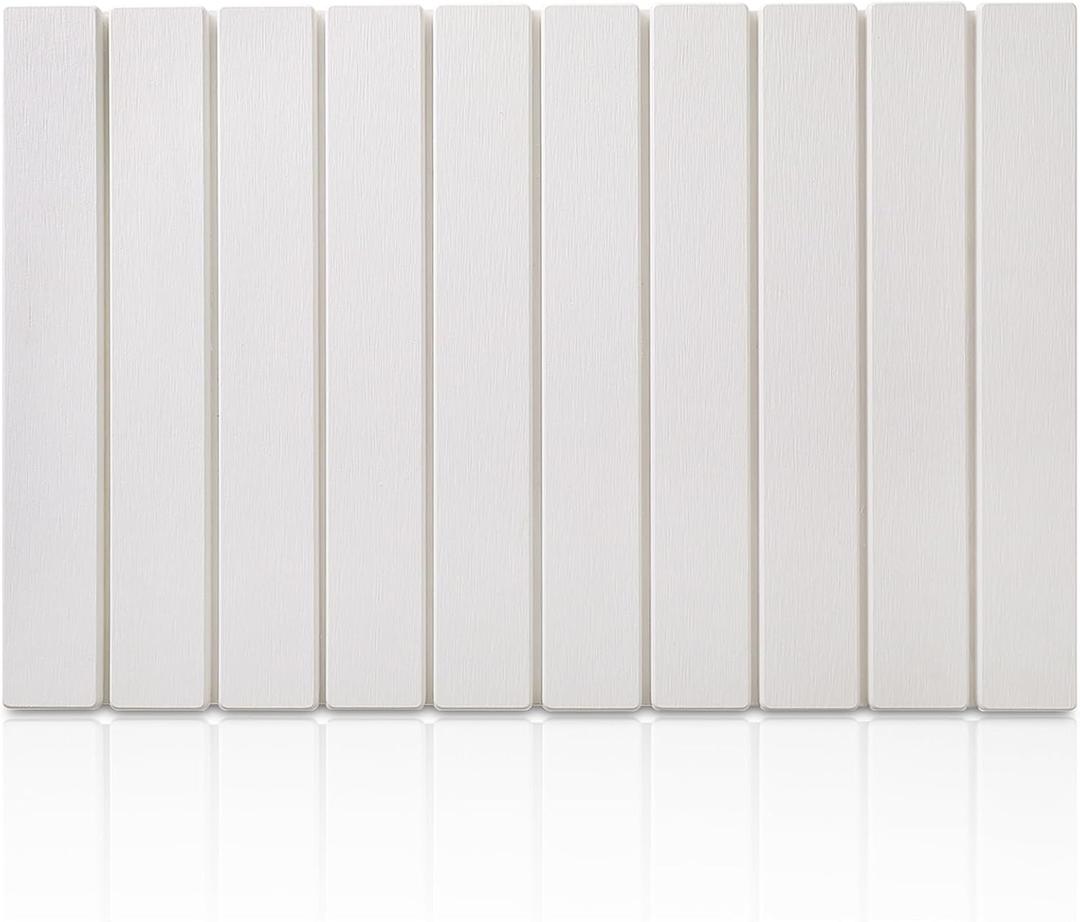 Stone Drying Mat for Kitchen Counter, Roll-Up Stone Dish Drying Mat, Large Fast Drying Kitchen Mat, Diatomaceous Earth Dish Mat Drying Kitchen Mat (White)