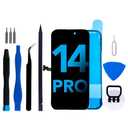 for iPhone 14 Pro Screen Replacement kit 6.1" LCD Display Touch Digitizer Assembly with Frame Adhesive and Repair Tools Compatible with A2650/A2889/A2890/A2891/A2892