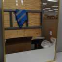 Movo Gold Metal Framed 24 Inch x 30 Inch Bathroom Medicine Cabinet with Mirror Aluminum Farmhouse Vanity Mirrors Recess or Surface Mount Installation