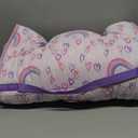 Toddler Nap Mat with Pillow and Blanket, Extra Large Rolled Napping Mats,Slumber Bags for Boys Girls,Kids Sleeping Bag for Daycare, Preschool Travel Camping (Rainbow)