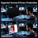 2 Pack 24 Inch Magnetic Privacy Screen for Computer Monitor 16:9, Anti Blue Light Anti-Glare Screen Protector, Tool-free Removable Hanging Privacy Screen for Monitor, Anti-peep Eye Protection Privacy Filter for Frameless Screens