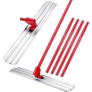 48"x8" Magnesium Bull Float for Concrete Finishing - Heavy-Duty Cement Smoothing Tool With Adjustable Handle Bracket