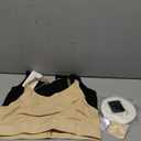 Lupantte Hands Free Pumping Bra for Women 2 Pack, Supportive Comfortable Breast Pump Bra with Pads, Breast Pump Bra Hands Free, Suitable for Medela, Spectra, Momcozy, etc. (Medium) (Black+skin)