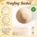Sourdough Starter Kit, Sourdough Bread Baking Supplies, Round & Oval Banneton Bread Proofing Basket, Bread Sling, Starter Jar, Dough Whisk, Scrapers, Stencils & Bag, Complete Sourdough Kit Gifts