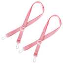 2pcs Shower Lanyard with 2 Hooks for Mastectomy Drain Holder, Pink Post-Mastectomy Must Haves Mastectomy Gifts for Women Drainage Bulbs After-Surgery Recovery Management Rope Clips Accessories
