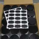 40 Pack Plastic Jars with Lids, Gencywe 8 oz Clear Slime Cosmetics Containers with Pen and Labels, Leakproof Storage Jars, PET Empty Jars with Black Lids for Kitchen Cookie Candy Spices Dry Food Cream