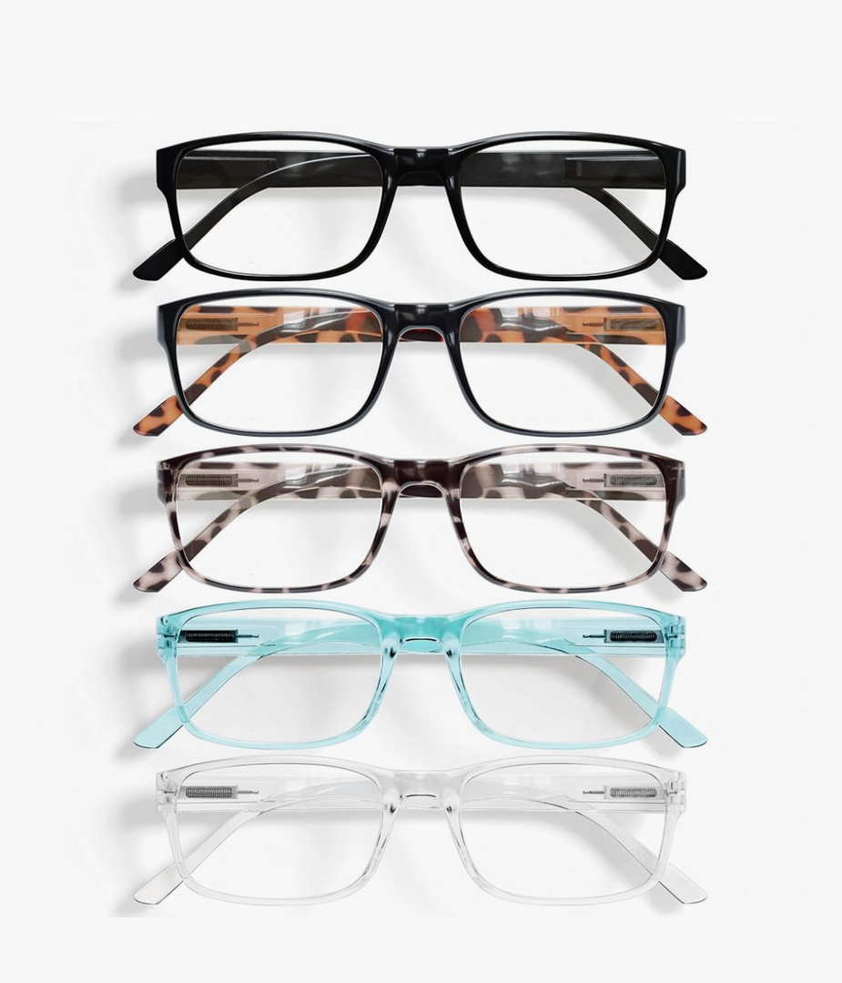 Gaoye Professional Reading Glasses for All Day - Computer Readers with Blue Light Protection - Value Pack