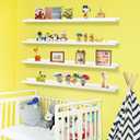 Picture Ledge Shelf,Floating Shelves for Wall,Photo Shelves With Lip, 57 Inch
