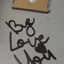 Love You Bye Sign Above Door, Wooden Script Family Bedroom Door Topper Decor for Home Hallway Wall & Windows Heartwarming Housewarming Gift for Christmas Valentine's Thanksgiving Weddings