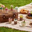 SUNGIVEN High Protein Overnight Oats with Container - 7 Flavors Low Sugar High Fiber Instant Oatmeal Health Breakfast Snacks for Gym Office School Trip Kids with Superfoods, 14-Packs, 37 oz (EXP 06/18/26)