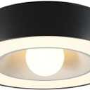 Black Circular Overhead Light Eye Protection Flicker Free Ceiling Lamp Bedroom Living Room Study Corridor Kitchen Foyer Creative Decorative Light
