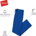 Hanes Men's Scrubs Healthcare Pants, Scrub Pants for Men, Moisture-Wicking & Odor Control, 5 Pockets (Blue, M)