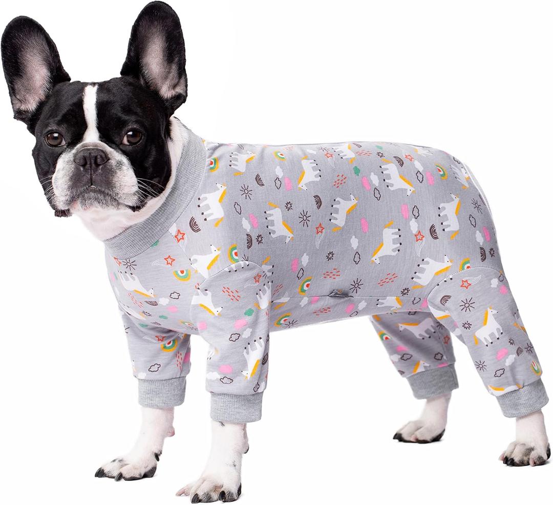 Dog Surgery Recovery Suit, Long Sleeve Onesie for l Dogs, X-Large, Horse, Polycotto