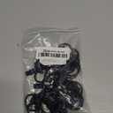 30 PCS 1-Inch Black Clips Curtain Ring for Curtain Rod, This Small Drapery Curtain Hooks with Clips Hook Fit Up to 0.4~0.75 -inch Drapery Panel