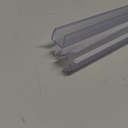 2 PCS Frameless Shower Door Bottom Seal, 5/16 X 36 Ultra Clear Shower Glass Door Seal Strip with Drip Rail, Shower Door Sweep Stop Shower Leaks for 5/16 Inch(8mm) Glass Thick