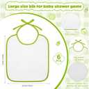 6 Sets Bottle Chug Baby Shower Games Juegos Para Plastic Baby Bottles Bibs Disposable Diapers Gender Reveal Games Baby Changing Diaper Race Game Decoration (Green)